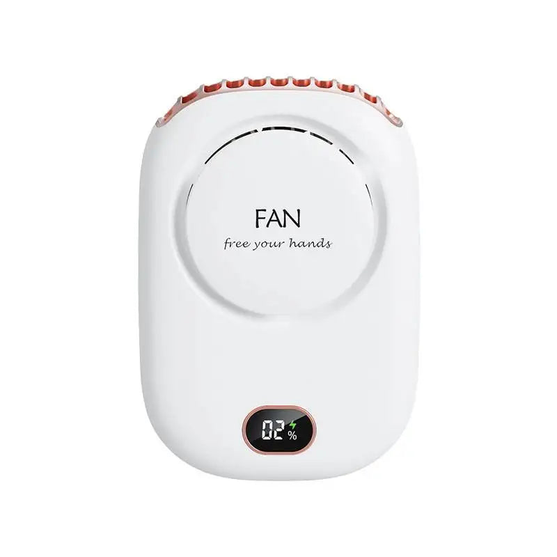 Stay Cool Anywhere with Our Portable Lazy Hanging Neck Fan - Bladeless, USB Rechargeable, and Mute for Outdoor Sports!
