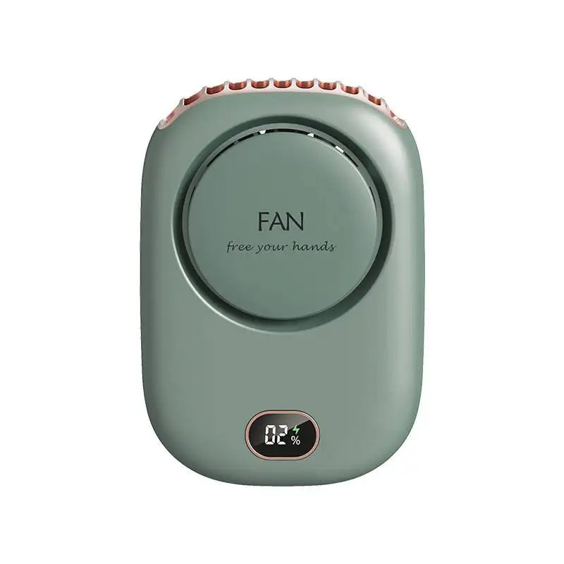 Stay Cool Anywhere with Our Portable Lazy Hanging Neck Fan - Bladeless, USB Rechargeable, and Mute for Outdoor Sports!